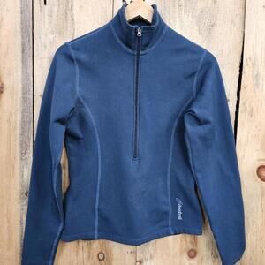 Cloudveil Fleece 3/4 Zip Sweatshirt Jacket Teal Small